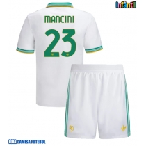 Camisa de Futebol AS Roma Gianluca Mancini #23 Equipamento Alternativo Infantil 2025-26 Manga Curta (+ Calças curtas)